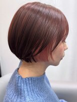 シエスタ(SIESTA)&nbsp;丸みショートボブ ピンクブラウン インナーカラー
