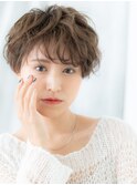 エモージュ前髪パーマ抜け感ショートq古河20代30代40代