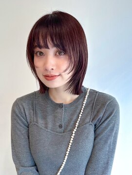 ローネス(LONESS) 外ハネボブ ぷつっとボブ レイヤーボブ 暖色ボブ