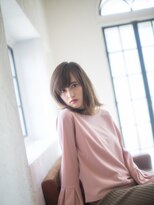 ストラッセ 扶桑店(STRASSE)&nbsp;アンニュイ鎖骨ラインミディアムボブ