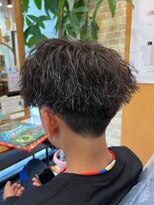 フレンズ 手稲店(friend's)&nbsp;キッズカットツイストスパイラルパーマ爽やかスタイリング楽眉毛