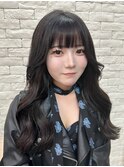 黒髪韓国ヘア/レイヤーカット