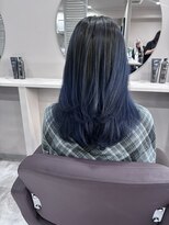 ミミー(mimiiy)&nbsp;ネイビーブルー/バレイヤージュ