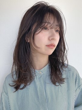 シェル 津山の手店(shel) オンブレグレージュオリーブベージュくびれミディ大人美人