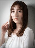 大人美人艶感ストレート前下がりレイヤースタイルu上尾30代40代