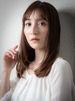 カバーヘア ブリス 上尾西口店(COVER HAIR bliss) 大人美人艶感ストレート前下がりレイヤースタイルu上尾30代40代