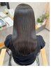 縮毛矯正+素髪改善トリートメント+メンテナンスカット￥32700～