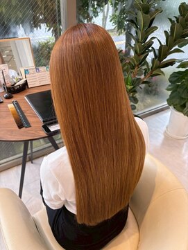 ルシードスタイルレーヴ(LUCIDO STYLE REVE) 【長野市/東和田】アプリコットカラー×髪質改善トリートメント