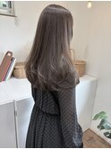 セミロング×透明感カラー