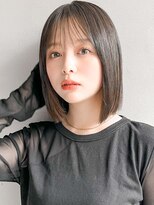 リヤン 表参道(lyann)&nbsp;イメチェン艶感ココアベージュワンカールオリーブグレー黒髪