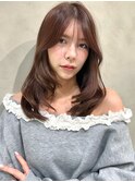 レイヤーカット ロングレイヤー 顔まわりカット 韓国レイヤー