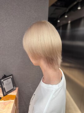 エン 栄店(enne) 大人ガーリー/ダークアッシュ/ミディアムレイヤーカット/栄