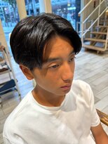 クラップス 綱島店(CLAPS)&nbsp;センターパート/メンズカット/フェザーパーマ/ニュアンス/眉毛