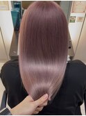 盛岡【ブリーチピンクベージュ】ブリーチ技術お任せください◎