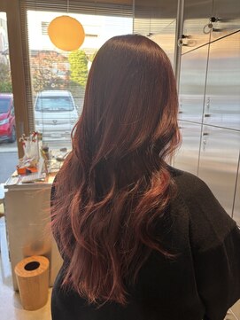 オーガニック リブ 川越(organic+live) 春の艶ピンクロング◎大人可愛いレイヤー透明感