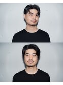 メンズカットツーブロックニュアンスパーマくせ毛
