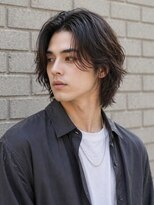 クラシコ 錦糸町(CLASSICO) 直毛メンズウルフデザインレイヤー斜めバング濡れ髪濡れ感抜け感