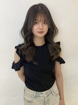 アクシス 栄店(`AXIS)&nbsp;森崎ワンホンレイヤー/ミルクティーブロンド/ダークブルー/栄