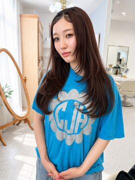 ロマーリ 倉敷(LOMARLIE) 倉敷レイヤーカット20代30代ハッシュカットオリーブベージュ