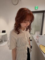 キュエム(Cuem) 【Cuem 菅原】パーマオレンジヘアラフお洒落ミディアム