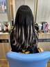 ボブから、おしゃれな人毛プレミア編込エクステ80本コース35200円→