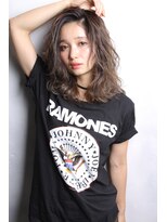 ブラン 天王寺(Blanc)&nbsp;【Blanc】無造作ウェーブ×外国人風セミディ