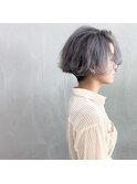 #トレンチショート×シルバーカラー
