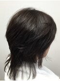 大人ミディアムウルフカット