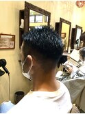 外国人風バーバーヘア