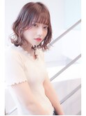 ハイトーンカラー×ステップボーンカット×キャラメルベージュ