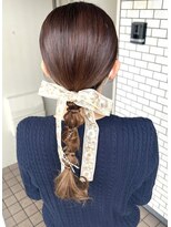 編みおろし　ヘアセット　お呼ばれヘア