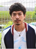 無造作刈り上げないベリーショート　黒髪短髪パーマ　メンズ