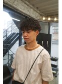 波巻きハイライトアップバングツーブロックマッシュ