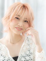 ドクターズ サロン ラブ(Dr's Salon LAB) 外国人風ハイライトベビーピンクくびれミディｊ古河10代20代