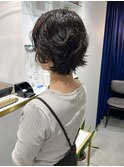 ウルフショート/くせ毛/美髪/切りっぱなしボブ/銀座