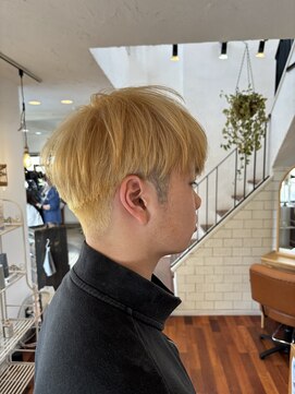 ナップヘアーボッコ(NAP hair bocco) ハイトーンショートマッシュ