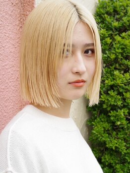 トランク ヘアー デザイン(tranq hair design)の写真/【tranq hair design】デザインカラー×アディクシーカラーで透明感ある柔らかい質感に・・・☆