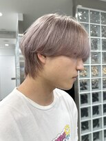 サンクプロジェクト(cinq PROJECT) 韓国風メンズミルクティーベージュダブルカラーハイトーンカラー