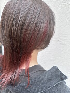 ジィップクリニカ(Zip clinica) ウルフワインレッドカラー 担当-木村優伽