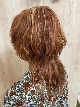 リフラス(Reflus.) オレンジ×ハイライト　ウルフスタイル