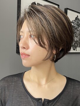 インセプション 銀座(INCEPTION) ショート/ボブ/面長/前髪なし/絶壁解消/30代/40代/50代/くびれ