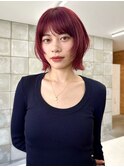 ボルドーカラー　ワインレッド　高彩度暖色カラー　レッドカラー