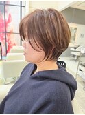 イメチェン丸みショートナチュラルボブ30代40代50代田嶋a
