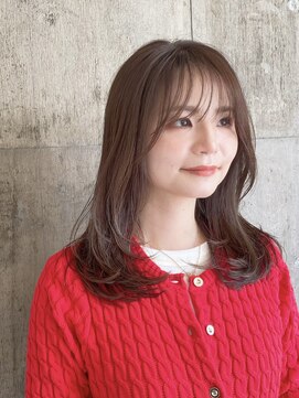 ハーフアンドハーフ(HALF and HALF) 顔周りカット/レイヤーカット/赤み消しカラー