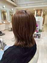 ヘア アンド ブライダル ノア(hair&bridal noah)&nbsp;大人可愛い艶カラー艶髪トリートメントくびれカール前髪20代30代