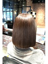 オーガニック アトリエ 大宮(organic+atelier)&nbsp;艶感髪質改善カラー大人可愛いミルクティーベージュハイライト