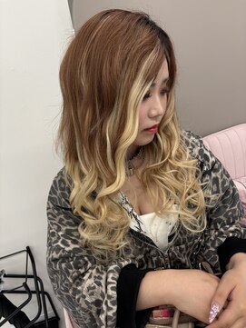 ガルボヘアー 心斎橋店(garbohair) 心斎橋×プルエクステ×エクステ×バレイヤージュ×ハイトーン