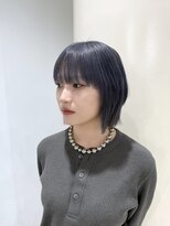ラ ポルト ドゥ サワ(La Porte de SAWA)&nbsp;長野市美容室/20代30代向けブルーシルバー×ボブ