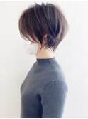ボブ髪型前髪あり前髪なし面長丸顔小林/20代/30代/40代/ショート