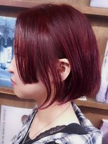 ブロック ジャポン(bloc japon)&nbsp;ショートボブ　ワインレッド ボルドーカラー/久保田